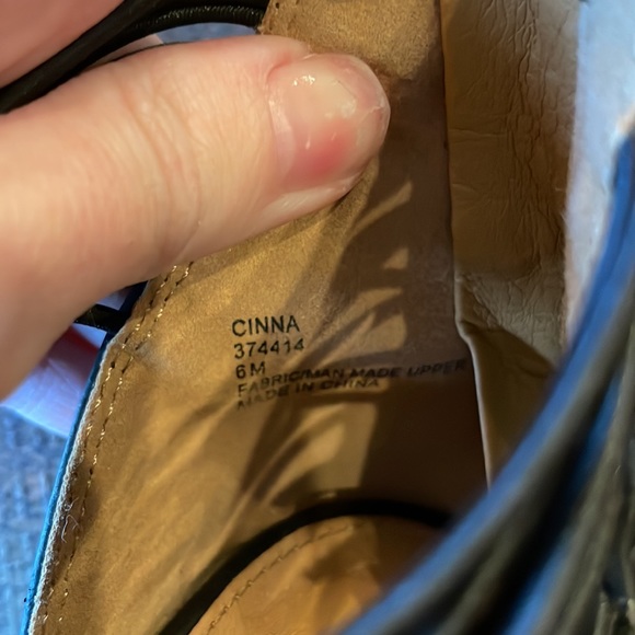 Rampage cinna chevron sandals size 6 blue black white orange - Picture 2 of 6